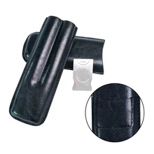 Черный Кожаный Портсигар мешок, 2 сигарные наборы в комплекте 1 шт. из нержавеющей стали резак для сигар+ 1 хранилище ПК портативная Сигара коробка 180 мм* 68 мм