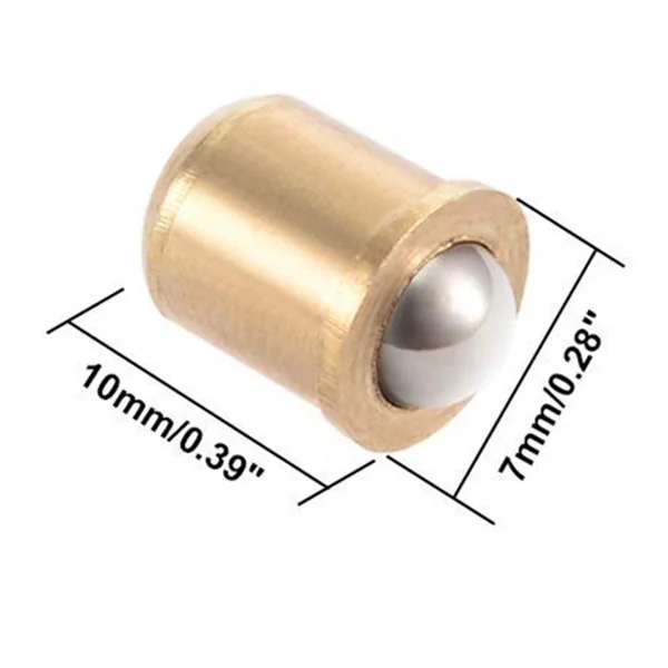 20pcs 5mm Ball Dia Brass Electroplating Door Cabinet Ball Catch Latch Closures Locked Bead Door Touch touch Marble