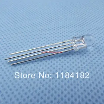

100pcs/lot+Free Shipping 4 Pins 5mm RGB LED Diodes Ultra Bright Full Color ( red/green/blue) Wholesale and Retail