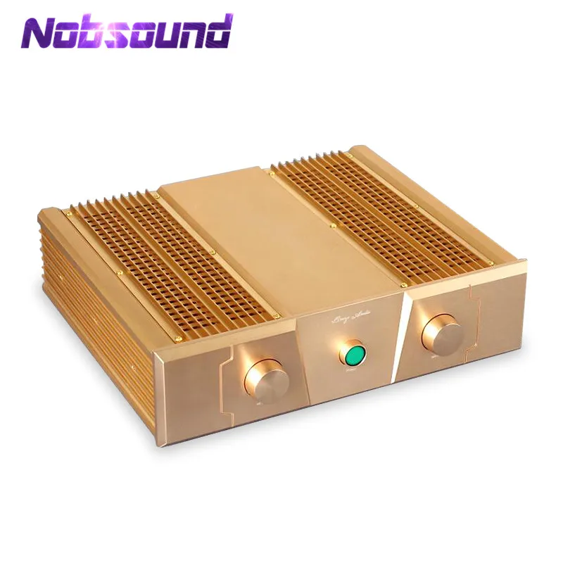 Nobsound Hi-End Золотой усилитель мощности HiFi стерео 2,0 канал пост-Amp 2*150 Вт 99.9% FM акустика FM300A