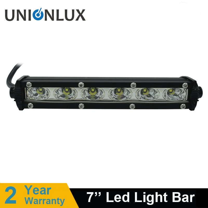 

Super Slim Mini 30W 7" Offroad LED Bar Single Row Spot Flood Work Light 12V for ATV SUV Truck Tractor Boat Auto Driving Light