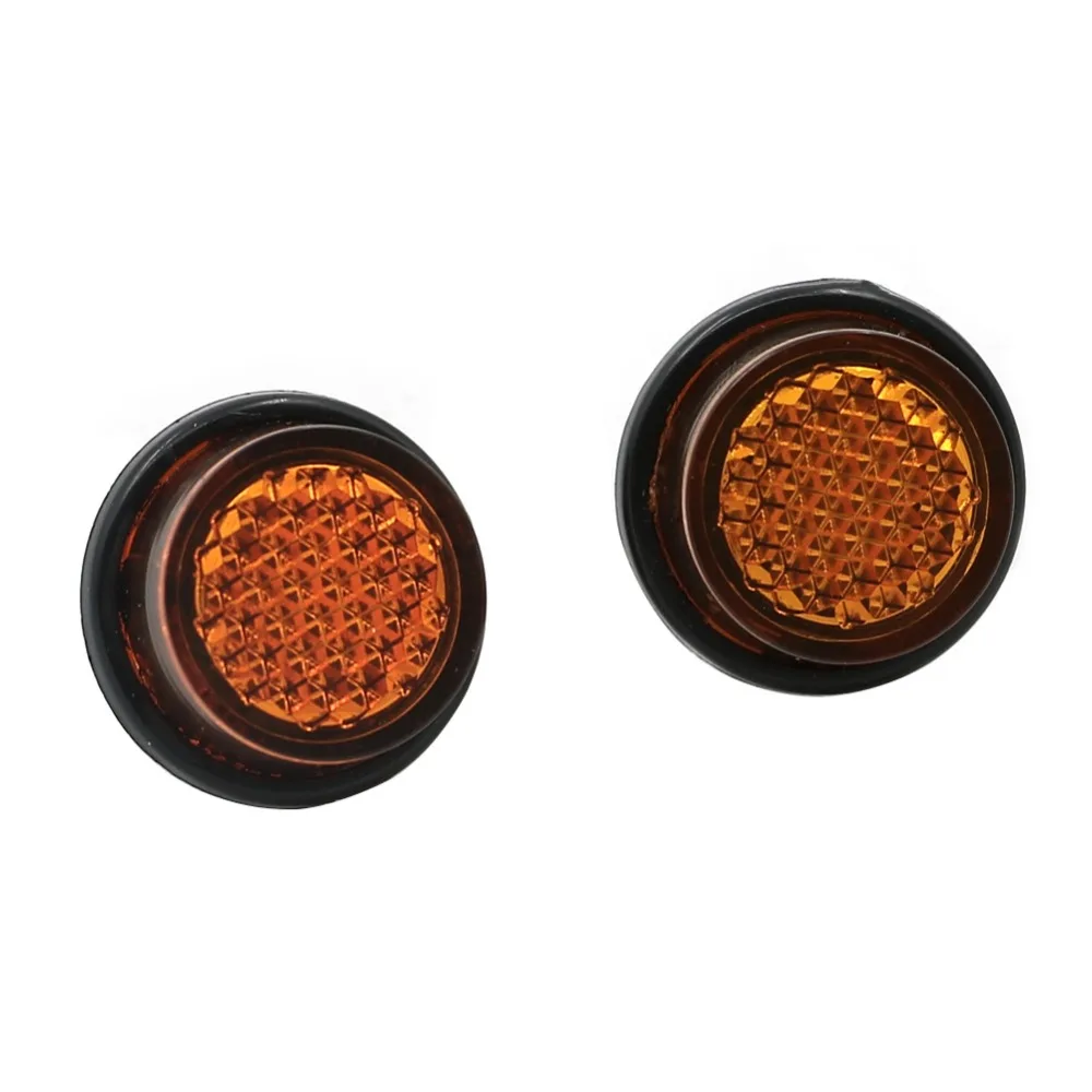 

2pcs Round Side Reflector Reflective Plate Case For ATV Dirt Bike Motorcycle Bicycles Motorbike Motocross