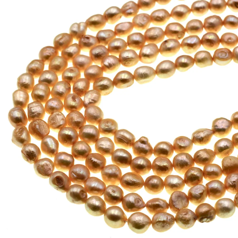 9-10 rice shape champagne Freshwater Pearls Beads full strand | Украшения и аксессуары