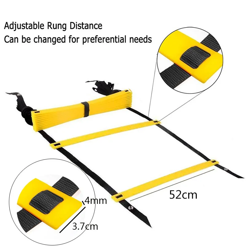 6 M 12-Rung подвижность лестницы скорость лестницы футбольная команда футбольная скорость тренировка выносливости спортивное оборудование тренировки с сумкой для переноски