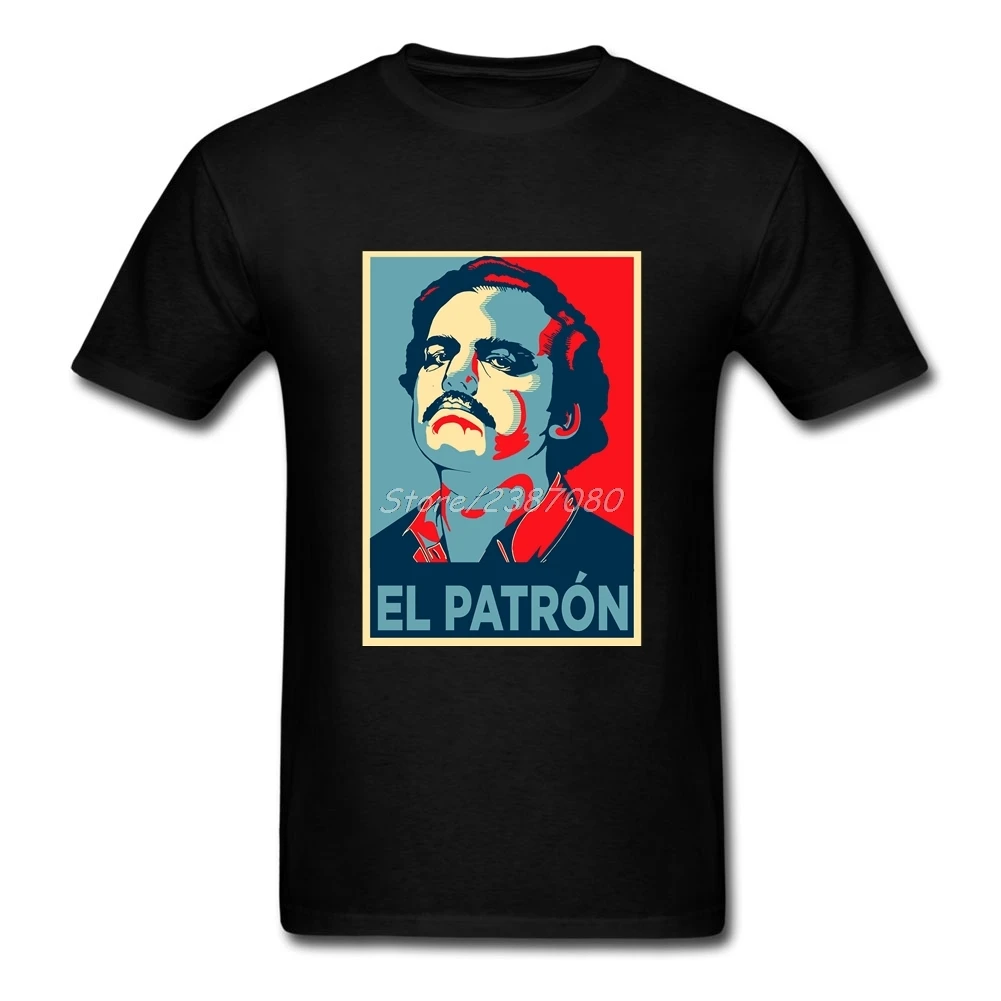Pablo Escobar El Patron T Shirt Custom Short Sleeve Clothes Hip Hop