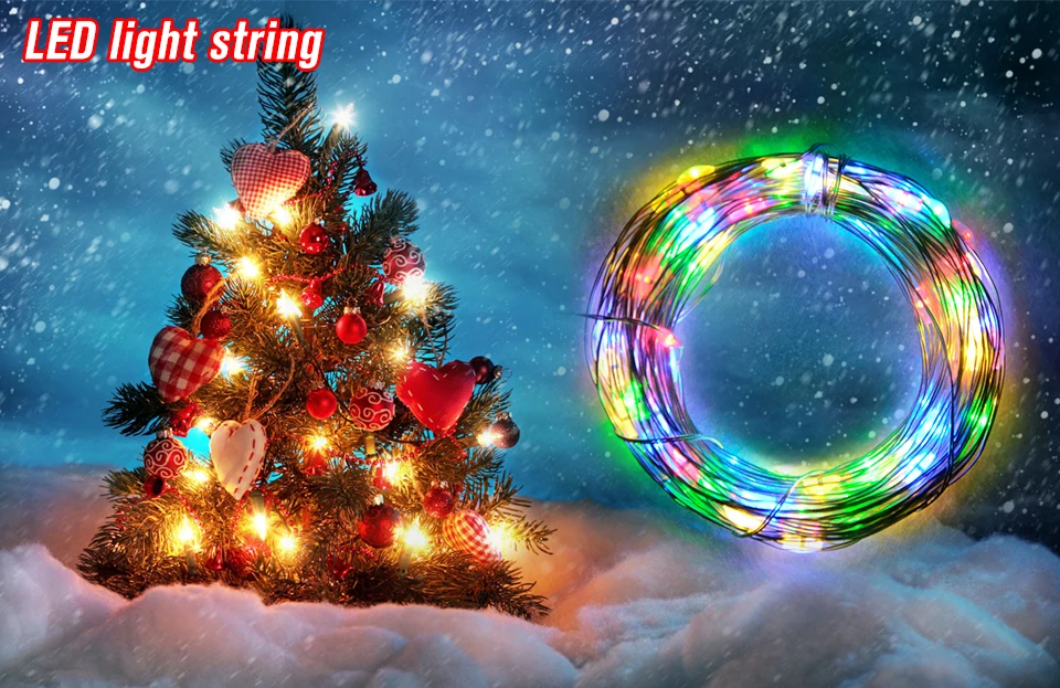 1_01 10M USB Power LED String Copper Wire Waterproof garland Lights for Holiday Party Wedding Christmas Decoration Fairy Lighting