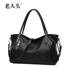 LAORENTOU women bags 2016 new top quality genuine leather Luxury fashion women handbags, big bag