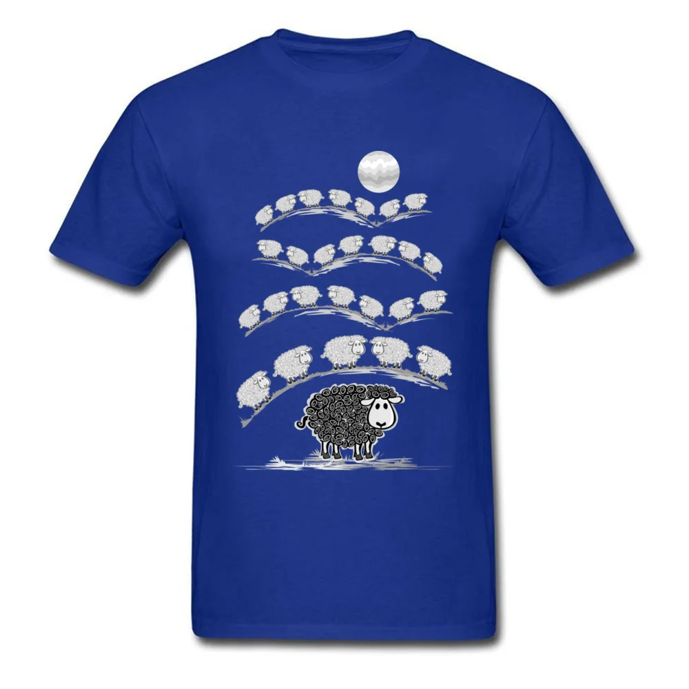 i am black sheep Pure Cotton Funny Tees High Quality Short Sleeve Men's Top T-shirts Print Summer Tee-Shirt O Neck i am black sheep blue