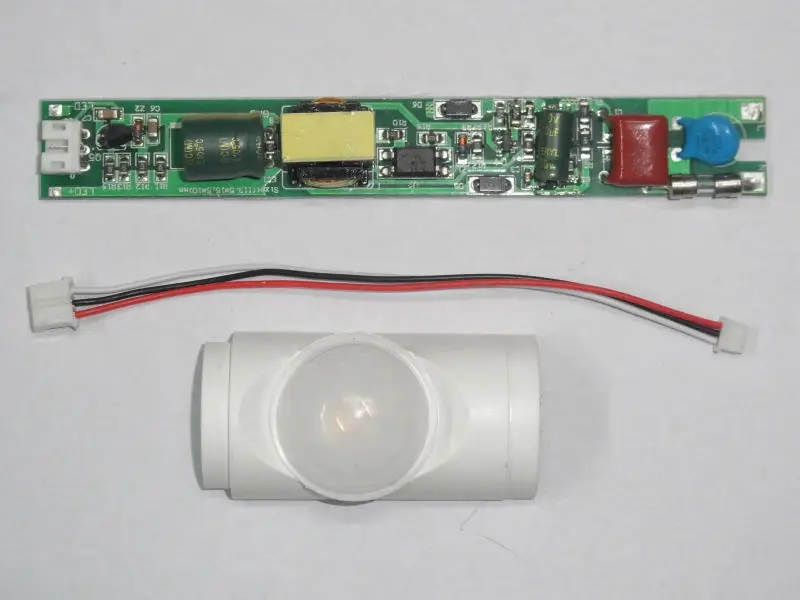 

Freeshipping Infrared sensor 9W 18W PIR LED Tube Driver 85-265V 110V 220V Semi-light function Input for 0.6M 0.9M 1.2M T5 T8 T10