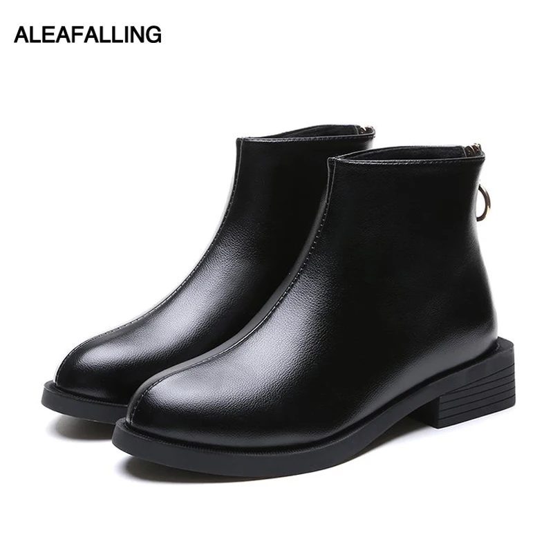 

Aleafalling Classical Mature Women Winter Botas Female Womens Ankle Fashion Warm Boots Work Boots Lady's Outdoor Shoes WBT328