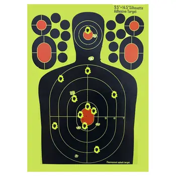 

10PACK Realistic 9.5x12.5 inches Targets for Shooting paster sticker paper,roll packaged not folded