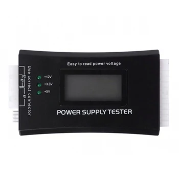 

Digital LCD Power Supply Tester Multifunction Computer 20 24 Pin Sata LCD PSU HD ATX BTX Voltage Test Source