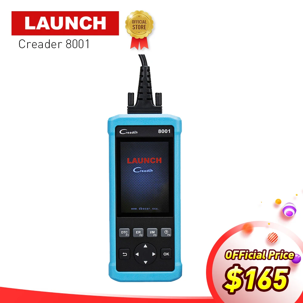 

2018 Launch Automotive Scanner CReader 8001 with ABS,SRS ECU Coverage Oil & EPB reset Prints data via PC OBD 2 diagnostic tools