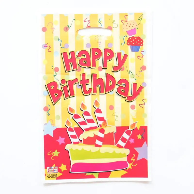 

10pcs Cake loot bags kids birthday wedding party supplies Cake theme loot bags happy birthday gift return bags party supplies