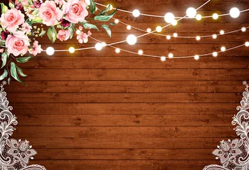 

Photography backdrop wedding birthday glitter wood pink flower party Photo background custom photocall photo Studio prop