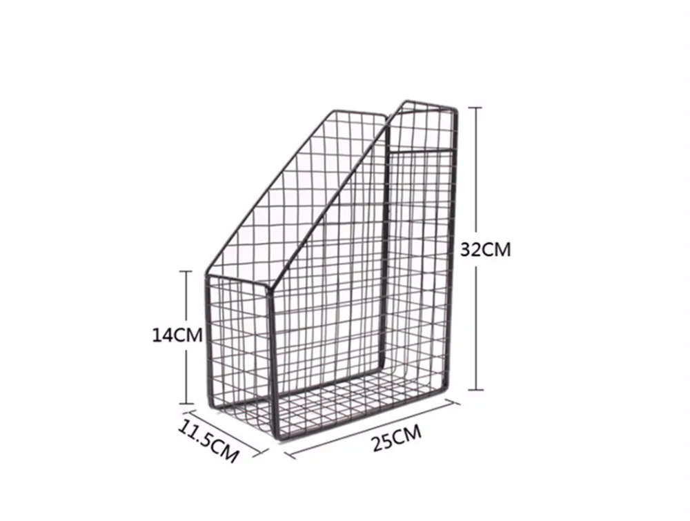Good Value Wire Mesh Desk Accessories Organizer Creative Bookshelf