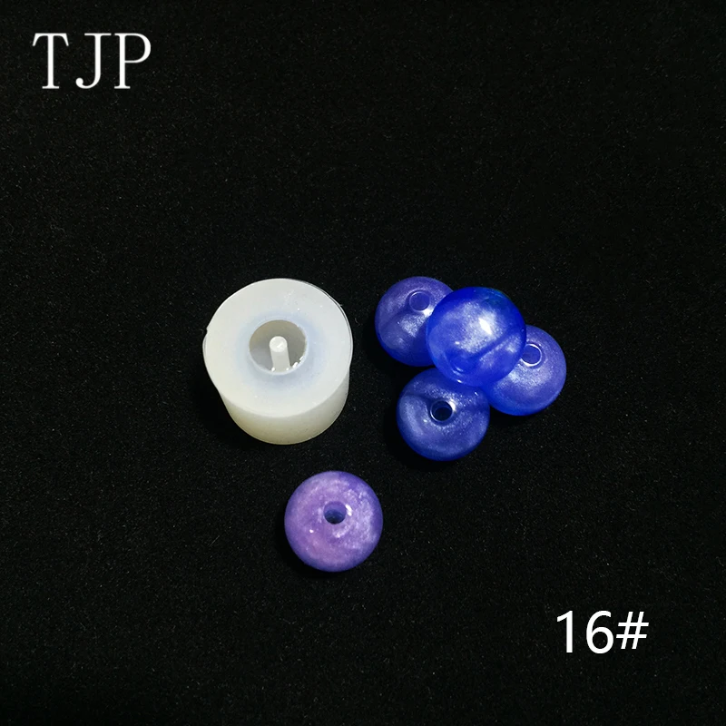 TJP DIY силиконовые формы прозрачное ожерелье бусины кулон с подвесным отверстием изготовления смолы бижутерии формы для ювелирных изделий