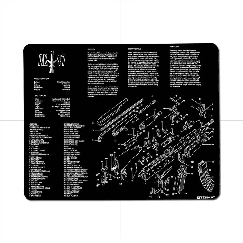 MaiYaCa CS GO gun parts m14 AR15 HK45 AK47 98K Gamer Speed Mice Retail Rubber Mousepad DIY pictures PC computer gaming mousepad
