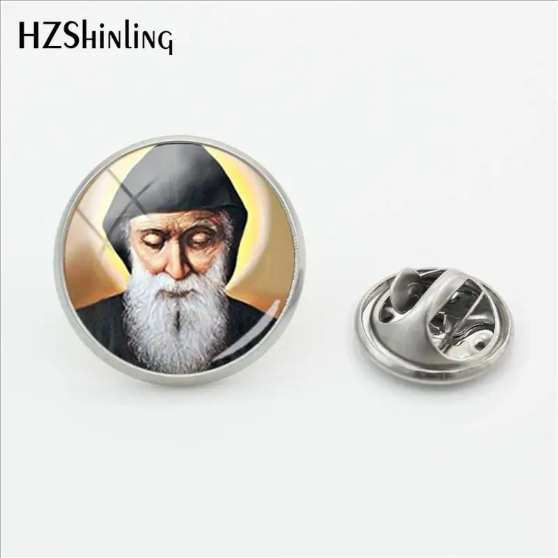 Новинка 2018 булавка с застежкой Saint Charbel из нержавеющей стали для лацкана St