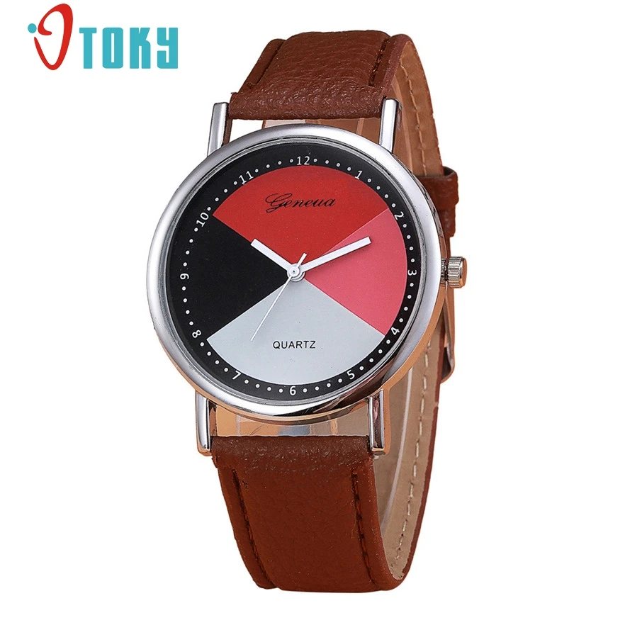 

OTOKY Womens Retro Design Leather Band Analog Alloy Quartz Wrist Watch for women relojes de mujer #20 Gift 1pc