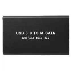 MSATA USB 3,0 SSD Дело Box Супер Скорость SSD Внешний адаптер Корпус с кабелем