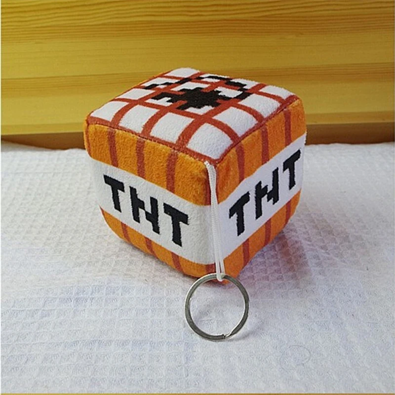 10pcs/lot 10cm Minecraft TNT Plush Key Chain Pendant Toy Minecraft TNT Mini Bomb Plush Soft Stuffed Toys for Kids Children Gifts 10pcs/lot 10cm Minecraft TNT Plush Key Chain Pendant Toy Minecraft TNT Mini Bomb Plush Soft Stuffed Toys for Kids Children Gifts