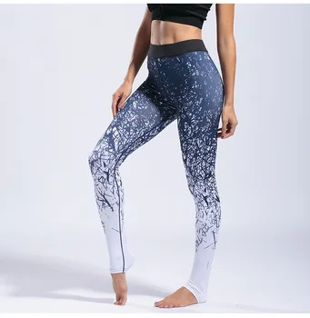 

2018 Print Yoga Pants Women Unique Fitness Workout Sports Running Leggings Sexy
