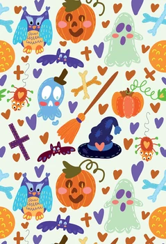 

2016 New Arrival Halloween Photography Backdrops color cartoon ghost Photo Background For Hallowmas Party XT-4430