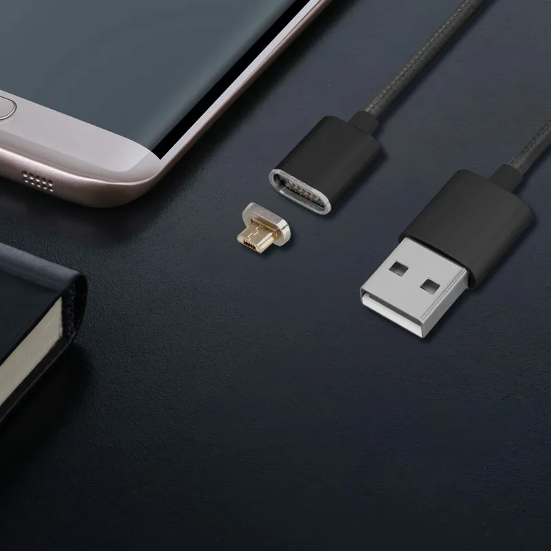 المغناطيسي شاحن المصغّر usb كابل ل Xiaomi هواوي شاحن هاتف محمول يعمل بنظام تشغيل أندرويد المغناطيس كابل البيانات مايكرو usb سلك الهاتف المحمول كاب...