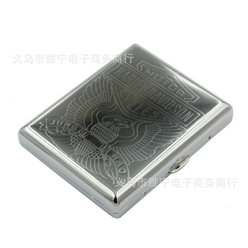 

Cigarette Case Storage Holder Aluminum Storage Box Container Double Sided Flip Open Cigarette Case Gift