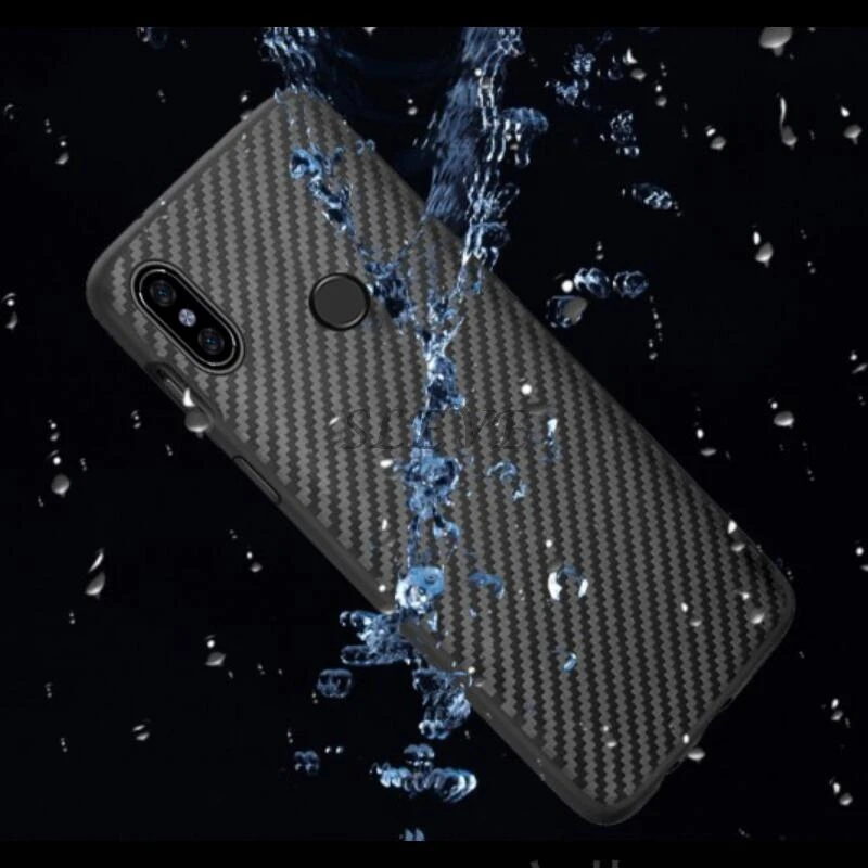 Xiao mi Max 3 funda de fibra de carbono ultrafina funda trasera para Xiao mi Max 3 mi Max3 6,9 \