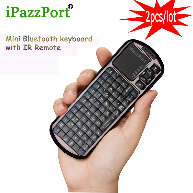

2 pcs/lot Best selling mini bluetooth keyboard air mouse Touchpad 1080P IR remote large screen compatibility for smart tv laptop