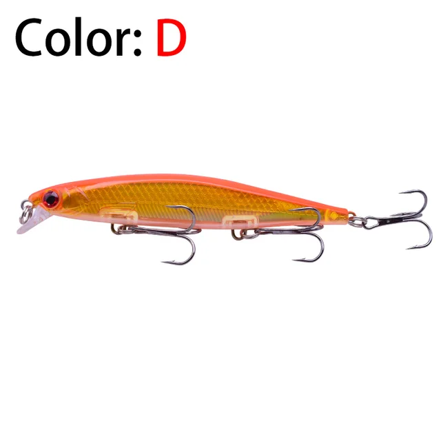 Proleurre Fishing Lures 11cm 13.8g Sinking Minnow Wobblers Plastic Artificial Baits With Hook for Bass Pike Carp Swimbait Tackle D