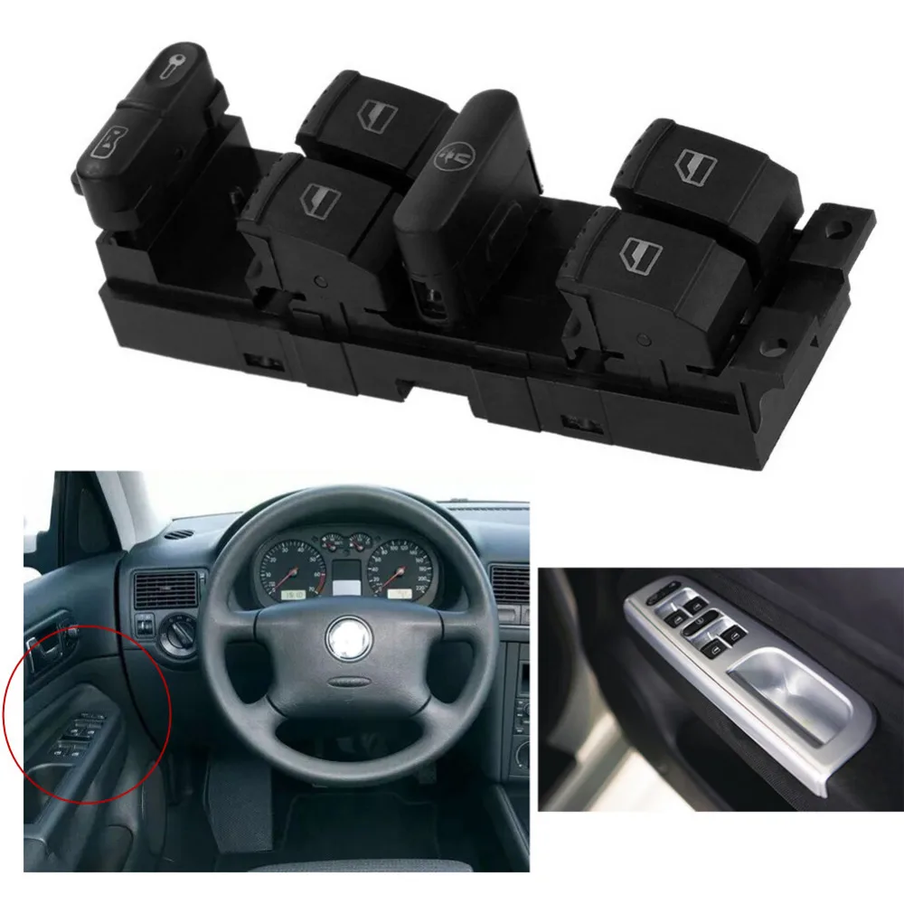 

Car Window Switch Window Panel Door Master Switch Control for Volkswagen Jetta Passat B5 Bora MK4 Durable Parts