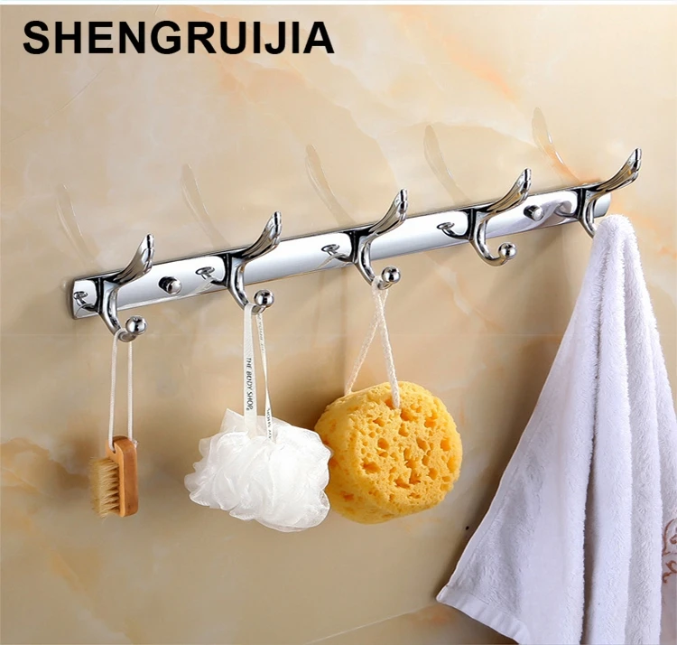 

newly Creative phoenix tail stainless steel thicken bathroom hook chrome plated door wall hangers for clothes,bedroom bath hook