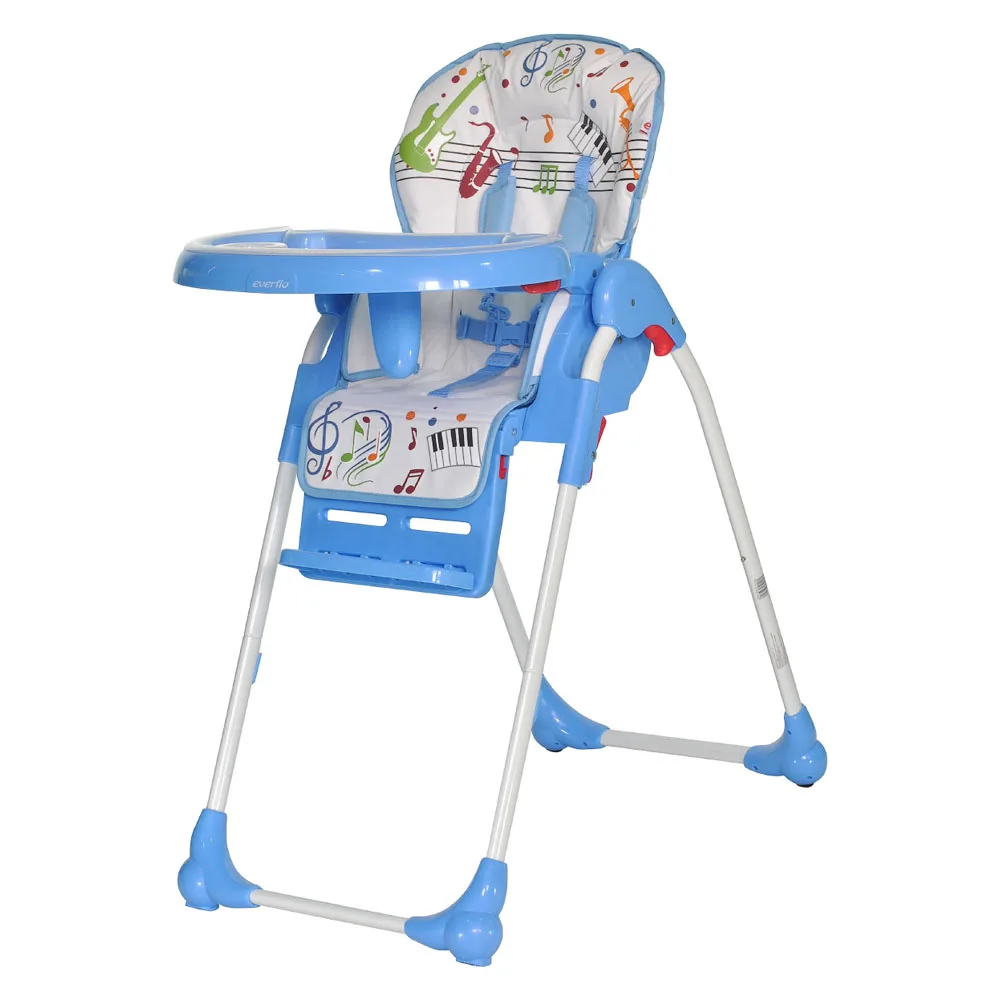 Highchairs Everflo Q33 Blue High Chair Table Feeding Baby Newborn Things Cover for boys girls