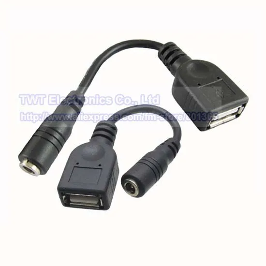 

DC 4.0x1.7mm Female Jack PSP to USB A Female Power Plug Connector Adapter Converter Cable/Cord, 3pcs ,Free shipping