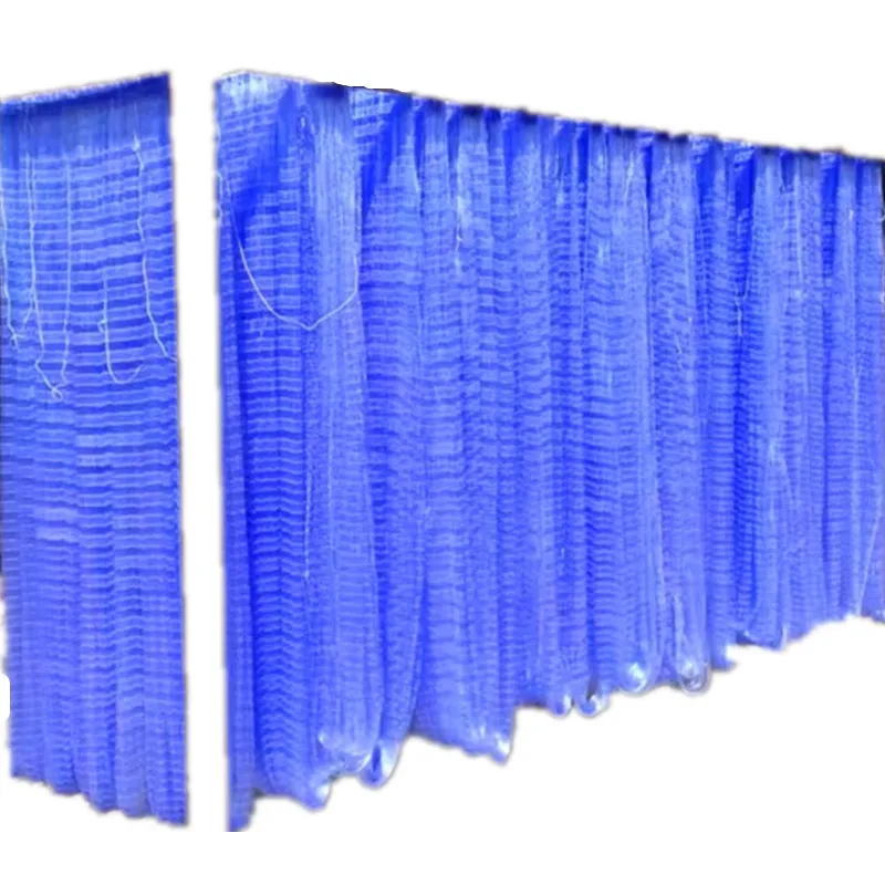 only piece net blue soft line H1.5m-6.2m L160m fishnet gill net fish trap fishing network rede de pesca fishing net china potes 