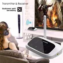Avantree LONG RANGE Bluetooth Transmitter and Receiver 2-in-1 for TV Speakers aptX Low Latency Support Optical and 3.5mm audio