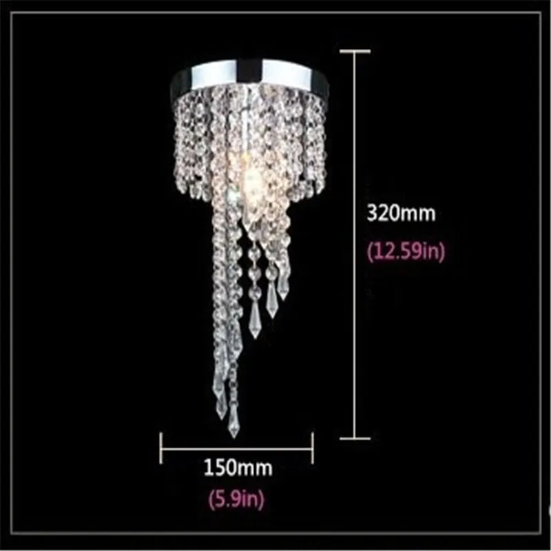 Lustre de Cristal Luzes de Teto Lâmpada do Teto Modern Chrome Ouro Levou Luminária Cristais Plafondlamp Lampadari Avizeler - 2 Cheap Luzes de teto