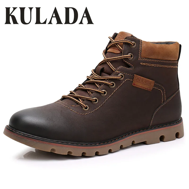 Buy KULADA High Quality Super Warm Men Winter Leather