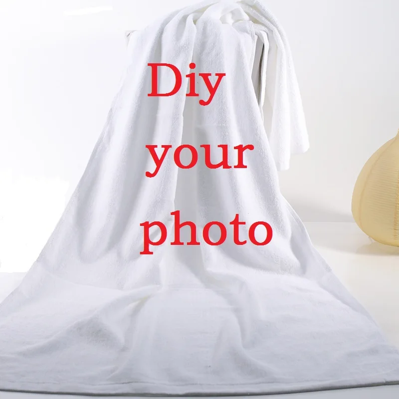 

Towels Custom Photo 140cm/70cm/35cm Microfiber BathTowels serviette de plage toalha Travel Towel Drying Beach Towel Wholesale