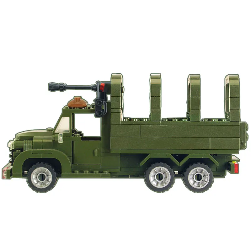 Enlighten 811 Военная серия, армейский грузовик с солдатами, боевые зоны, развивающие строительные блоки, игрушки для детей, подарки для детей