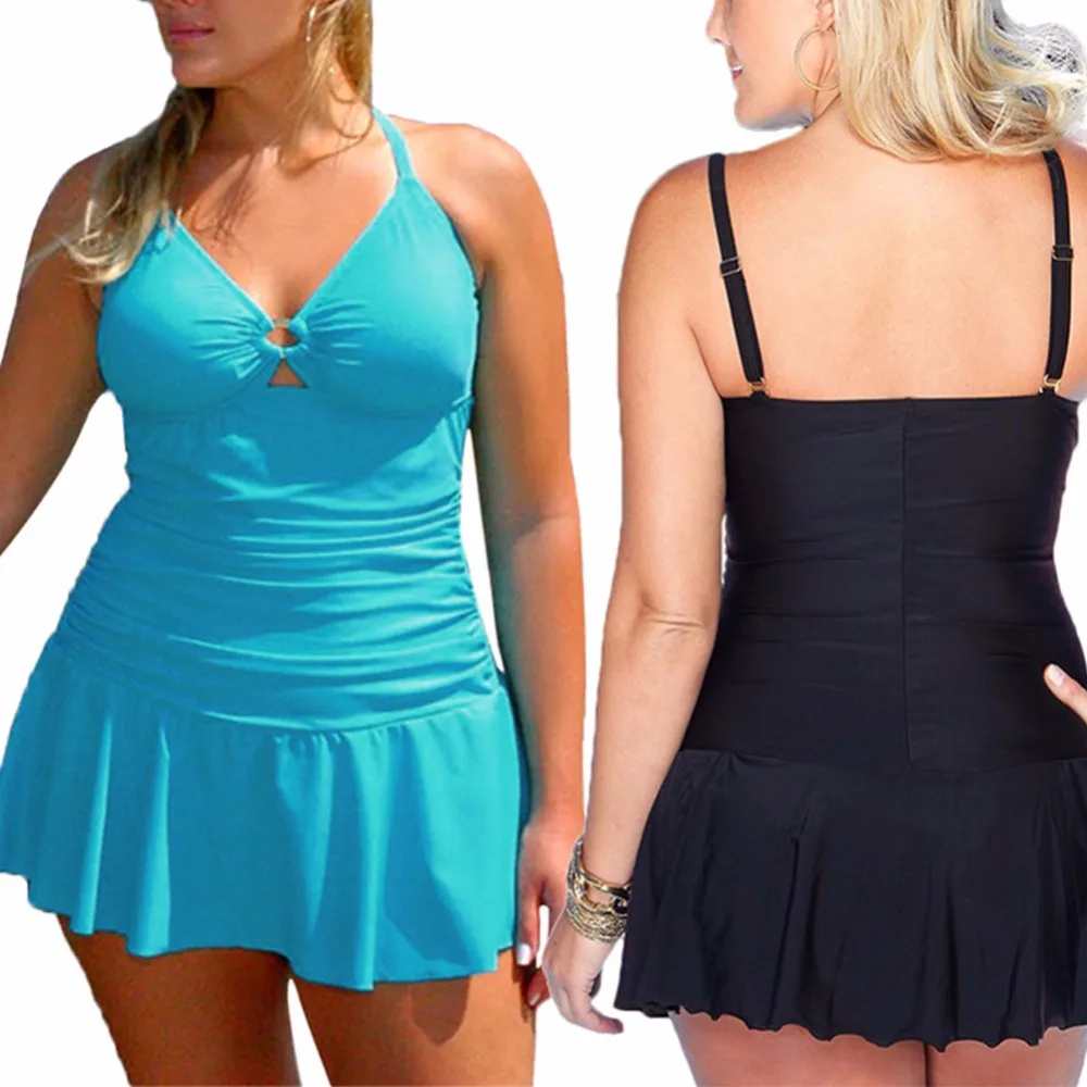 Buy Plus size swimwear 4XL women one piece suit push