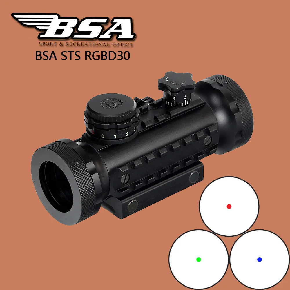 ohhunt Tactical BSA STS 1X30 Stealth Illuminated RGB Dot Sight Glass