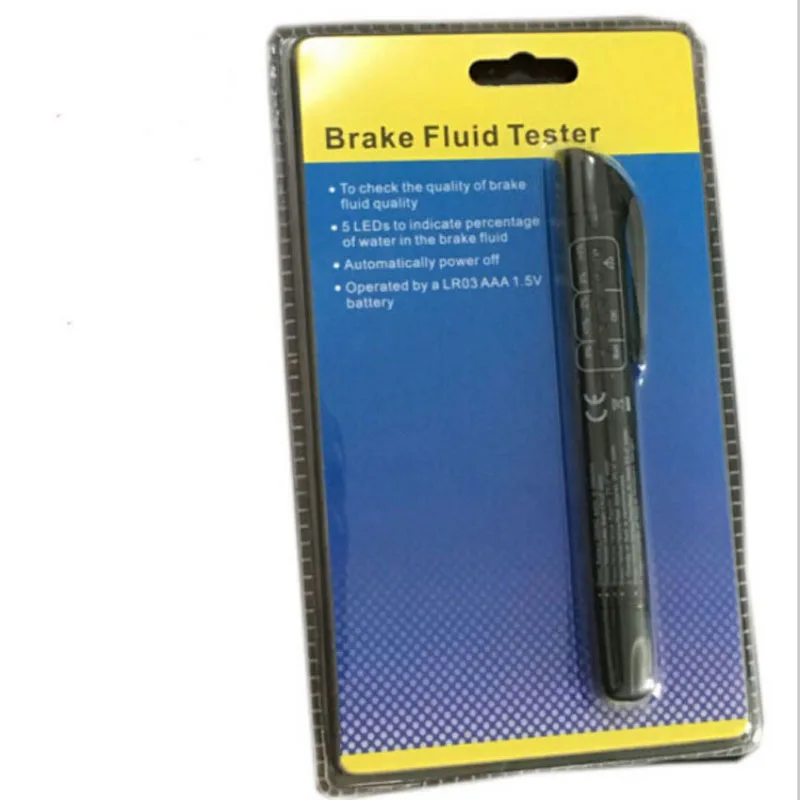 Электронная ручка-тестер тормозной жидкости 5 светодиодов для автомобиля