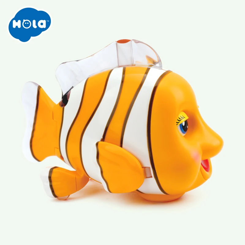 HOLA 998 Baby Toys Infrared Sensor Clever Clown Fish with Music & Lights Electric Toys for Children 18 months+