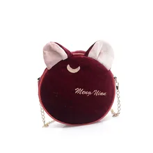 Аниме Сейлор Мун Косплей Опора Луна кошка сумка-почтальон мини ключ сумка Монета Чехол дамская сумочка на застежке мешочек реквизит для костюмов аксессуары