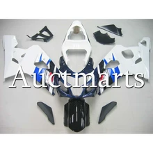 

Fit For 2004 - 2005 Suzuki GSXR600-750 ABS Injection Motorcycle 2004 - 2005 High Quality Complete Fairings White Blue Cowling