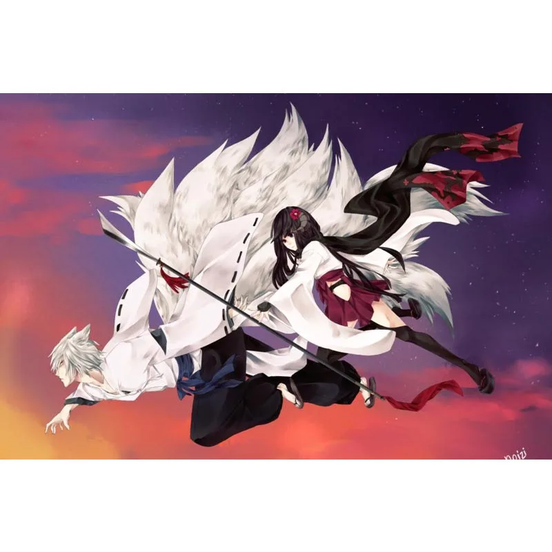 

Home Decor inu x boku ss Canvas Fabric Cloth Poster Custom Canvas Printing With your own image